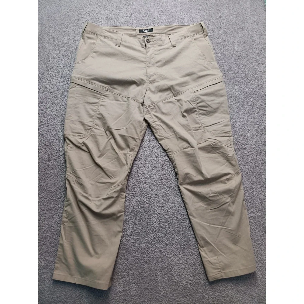 5.11 Tactical Men's Pants 44x30 Khaki Tan – Stretch Utility Work Hiking Outdoor